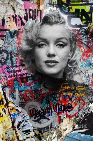 Marilyn Monroe schilderij kopen, urban kunstwerk vrouw, graffiti kunst Marilyn, rebel art portret, kunst in Capelle aan den IJssel, kunst kopen Barendrecht, street art Marilyn Monroe, GINVI art gallery Rotterdam, handgemaakte wanddecoratie, Van Saar kunst, iconisch vrouwportret, kunst cadeau vrouw, kunst met quote, schilderij kopen capelle aan den ijssel, schilderij kopen alexandrium, schilderij kopen rotterdam, Marilyn Monroe poster stijl kunst