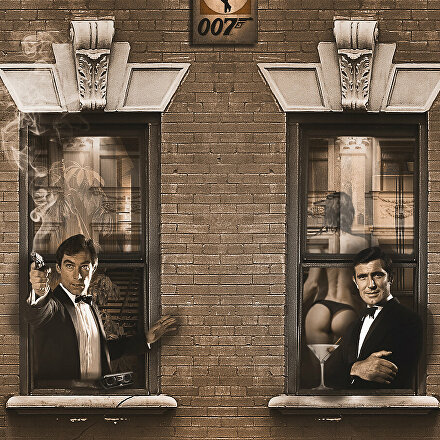 Calle de La 007, urbanstreetart Jamesbond jamesbondart ginviart ginvi artgallery ginviartgallery rotterdamart