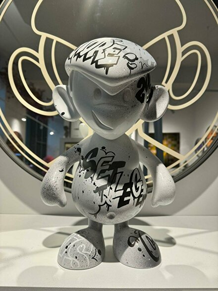 Binkie, castore, feyenoord, graffiti art, graffitibeeld, graffitiaapje, kunstbeeld, luxe kunst van dyson artwork statue artstatue kunstbeeld goudenbeeld, kunst op maat, maatwerk kunst, schilderij op maat, epoxy