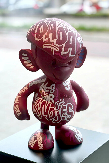 Binkie, stichting dada, goede doel, graffiti art, kunst op maat, veilingitem, luxecadeau, ginvi, artgallery, kunst rotterdam