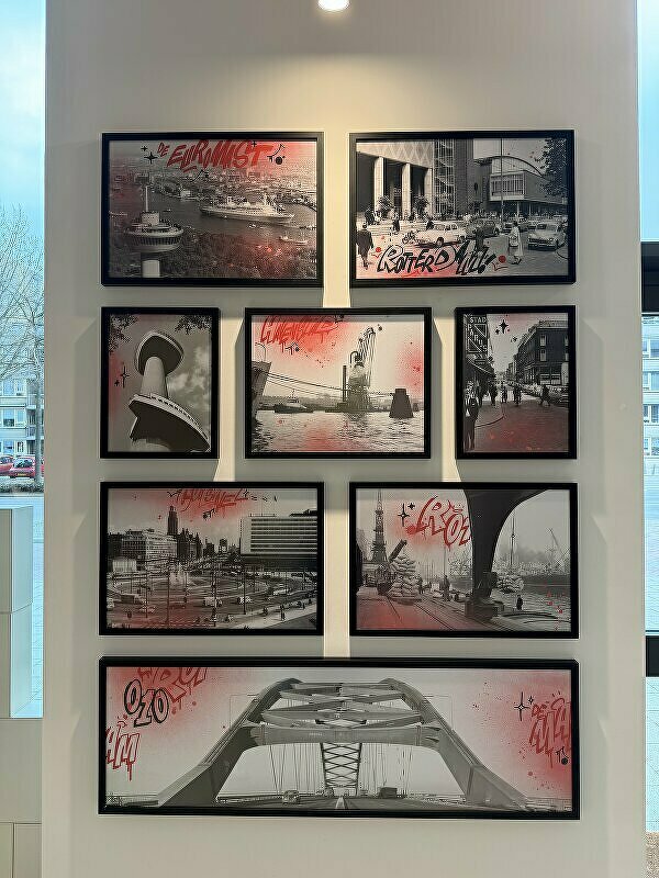 Graffiti kunst, bedrijfskunst, ginvi, oude foto´s, kunst op maat, schilderij, schilderijen, schilderij kopen rotterdam